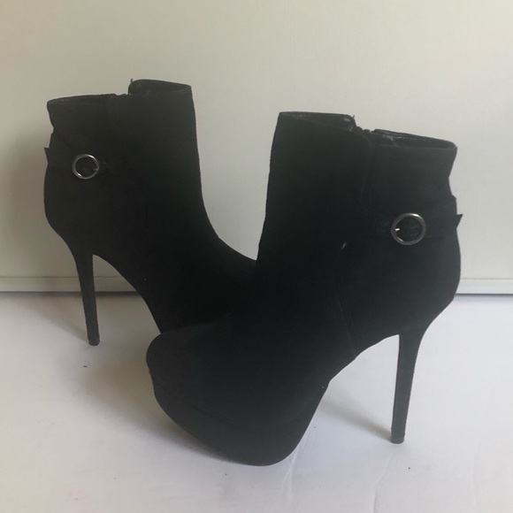 Just Fab / Black / Stiletto Booties - Size 8.5 - Picture 5 of 6